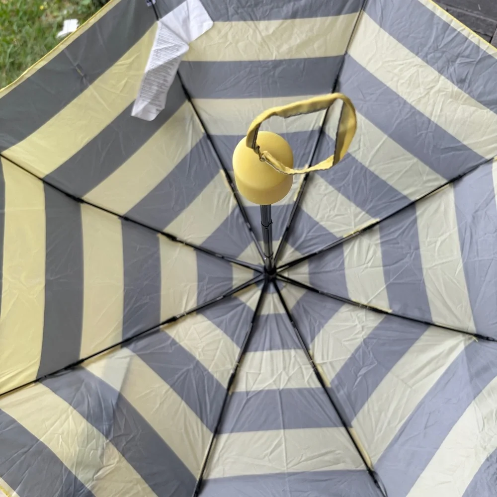 IKEA Yellow and Striped Umbrella